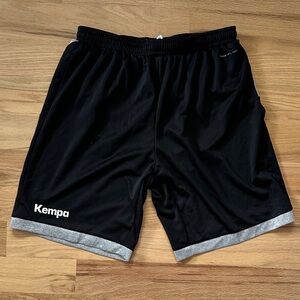 Kempa black and gray athletic shorts men's size Medium